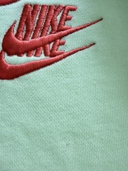 Nike L World Tour Sweatshirt Triple Swoosh Green Logo French Terry Streetwear