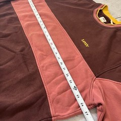 Levi-s Men’s Brown and Burgundy Sweatshirt
