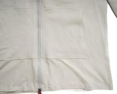 Kiton Napoli $1,950 Gray 100% Cotton Pique Full Zip Up Hoodie Jacket S (48 IT)