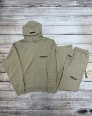 NEW Fear of God Essentials Set Hoodie & Relaxed Sweatpants Dark Oatmeal XXS-XL