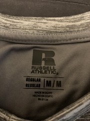 NEW Russell Athletic Color Block Pullover Sweat shirt Black Gray Men’s Size M