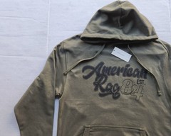 American Rag Men’s Apparel Dark Green Hooded Sweatshirt – Size: Medium