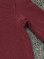 J.Crew Sweatshirt Mens L Burgundy Garment Dyed French Terry Crewneck Pullover