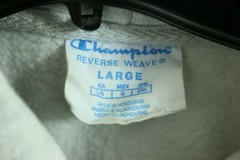 VTG Champion Varsity Letter Spell Out Hoodie Men’s L Reverse Weave Sweatshirt