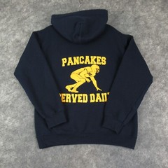 Gildan Hoodie Mens Small Blue Heavy Blend Pullover Football Pocket Activewear
