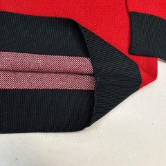 MONSTERCAT Records Holiday Intarsia Pullover Sweater Men’s Sz XL Deep Red/Black
