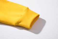 Pullover Sweatshirt Long Sleeve Color Block Raglan Sleeve Yellow Black