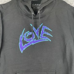 Mens Hoodie Size 3XL Sweatshirt Black Blue Purple L.O.V.E Kodak New With Tags