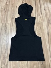 Gold’s Gym Muscle Joe Sleeveless Hoodie Men’s Small Black Training Workout – NWT