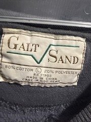 Vintage Galt Sand Sweatshirt Mens Large Black GIANT PANDA China Excursion 90s