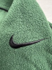Vtg Nike Pullover Hoodie Sherpa Fleece Green Travis Scott 90s Y2K Mens M RARE