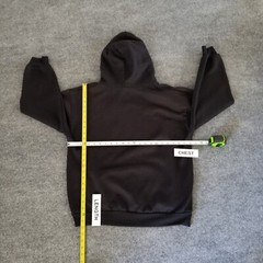 Hill Brand Unisex Hooded Sweatshirt Large Black Venice Beach California USA Made