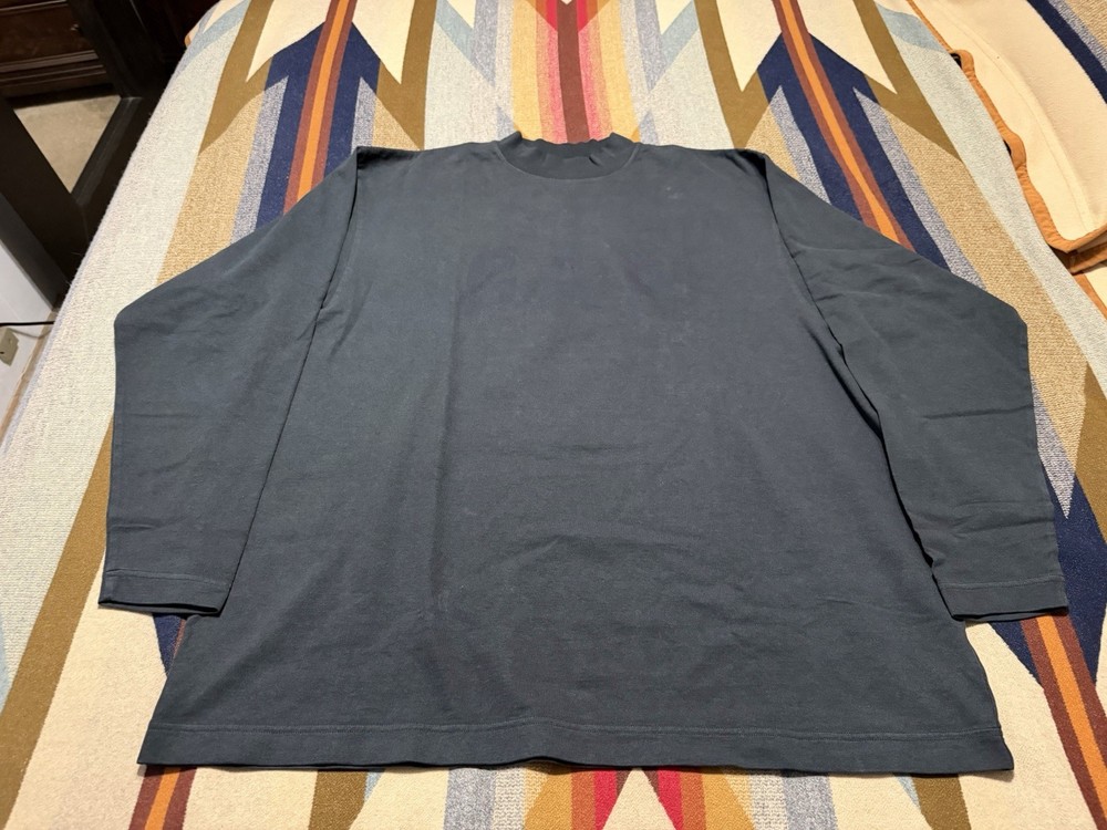Yeezy Gap Engineered by Balenciaga Dove Long Sleeve Tee Black Oversized Medium