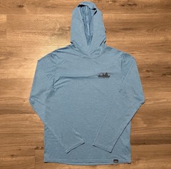 Patagonia Capilene Cool Daily Hoody Men’s Small Blue Lightweight Stretch