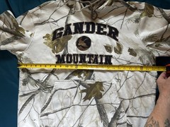 Gander Mountain Camo Hoodie Mens XL White Realtree Camouflage Guide Series