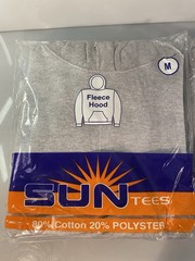 NEW Set Of 2 Sun Tees Grey Fleece Hoodies Cotton/Poly Blend Men’s Sz. M