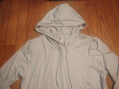 RBX Men’s Grey Lightweight Hoodie (Polyester, Spandex). Size L