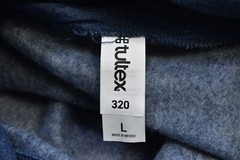 24 Tultex 320 Fleece Lined Heather Denim Pullover Hoodie Sweatshirt Blank Mens L