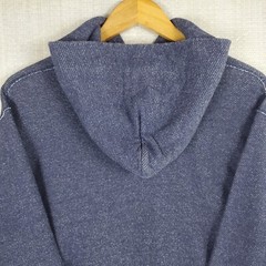 SCHOTT NYC Size Medium Mens Made in USA Hoodie Pullover Cotton Poly Blend Blue
