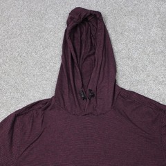01. Algo Hoodie Men Large Red/Black 01. Performance Quick Dry UV SPF 40+ Stretch