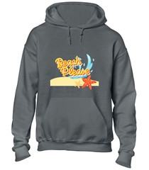 BEACH PLEASE HOODY HOODIE COOL SUMMER HOLIDAY CLOTHING CASUAL FASHION TOP
