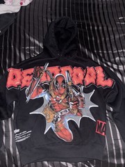 Civil Regime x Deadpool Black Hoodie Size Small New Without Tags