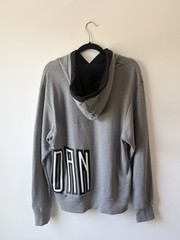 Air Jordan Men’s Gray Jumpman Graphic Fleece Pullover Hoodie Size S