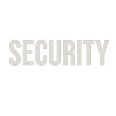 Security Hoodie Bold Letter Graphic Unisex Black Pullover Event Staff Sweatshirt