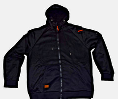 TACTICAL SWEATSHIRT MEN’S FULL ZIP HOODIE LONG SLEEVE JACKET W/ POCKET SZ XXL