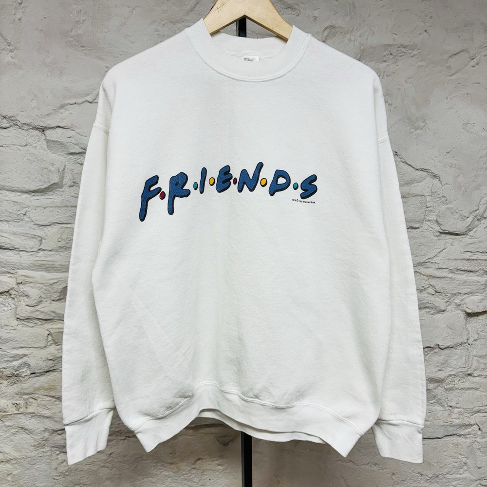 Vintage 1995 Friends TV Show Logo Graphic Crewneck Sweatshirt Made in USA XL