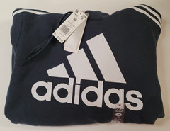 Adidas NWT Hoodie Sweatshirt Size M Legend Ink /White New