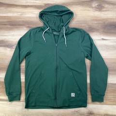 Avalanche Hoodie Mens Small Gorpcore Polyester Spandex Zip Up Green CAM846