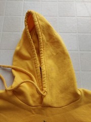 NIALL HORAN YELLOW HOODED SWEATSHIRT, SIZE ADULT S, B&C COLLECTION