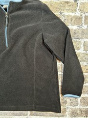 Old Navy Men’s 2XL Black Polyester Fleece 1/4 Zip Mock Neck Sweatshirt Blue