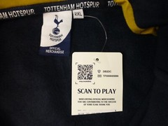 Tottenham Hotspur Hoodie Full Zip Color Block Brey Blue Gold SZ XXL NWT Official