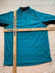 Under Armour LARGE 1/4 Zip Mens Blue Regular All Season Gear RUN Lightweight