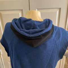 Men’s Spalding Pullover Hooded Royal Space Dyed Athletic Hoodie Blue Size XL