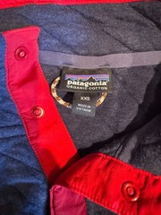 Patagonia Worn Wear M’s XXS Navy Organic Cotton Quilt Snap-T Pullover 25282 FA17