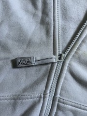 Pro Club Men’s XL White Cotton Heavyweight Fleece Full Zip Hoodie Pockets