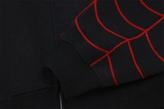 Spider-Man Unisex Oversized Hoodie Full Zip Hooded Sweatshirts Embroider Jacket