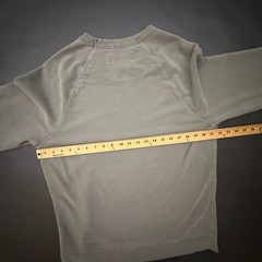 Buck Mason Sweatshirt Mens Large Green Sage Crew Neck 100% Cotton Minimal Casual