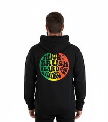 THIGHBRUSH® BEARD RIDING COMPANY – “420” Unisex Hooded Sweatshirt – Black