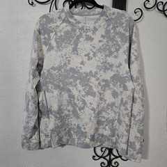 Lululemon City Sweat Crew Sweatshirt Bone Grey Camo Medium