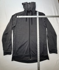 Russell Men’s Hoodie Full Zip Lightweight Front Pockets Size Medium Dark Grey