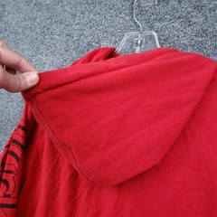 Hurley Hoodie Mens S Small Red Pullover Long Sleeves Hooded Surfing