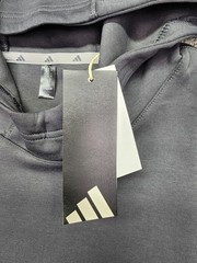 Adidas Hoodie Mens Medium Gray Short Sleeve Pullover Baseball Sample KB2095