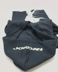 *NEW* MEN Nike JORDAN MVP FLEECE PULL OVER HOODIE BLACK/IRON GREY (FV7227 010)👍