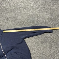 John Galt Hoodie One Size Blue Full Zip Fleece 44 Back Graphic Sweatshirt