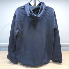NEW! Carhartt Mens Small Loose Fit Midweight Logo Sleeve Hoodie Navy Blue K288