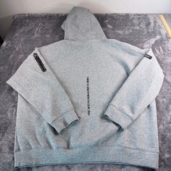 Actively Black Mens 4X Gray Logo Hoodie Sweatshirt Performance Pullover Stretch